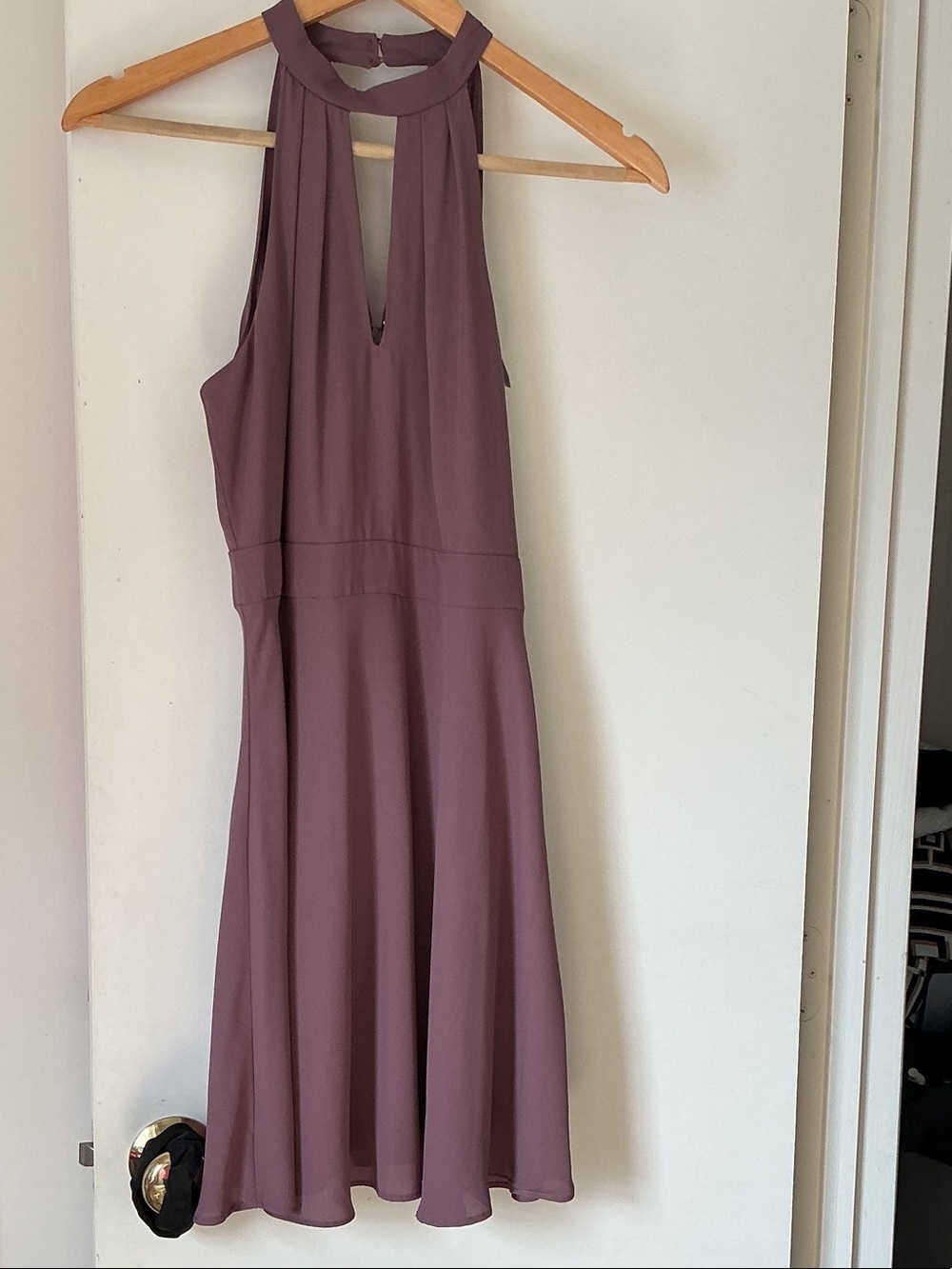 Express Mauve Halter Midi Dress